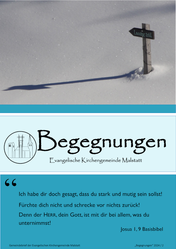 Der Gemeindebrief "Begegnungen" Ausgabe 2024/ 2 Titelbidl Gemeindebrief Begegnungen Ausgabe 2024/ 2